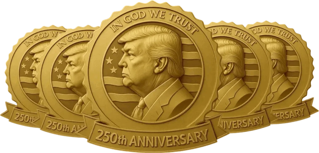 trump-250th-anniversary-golden-badge